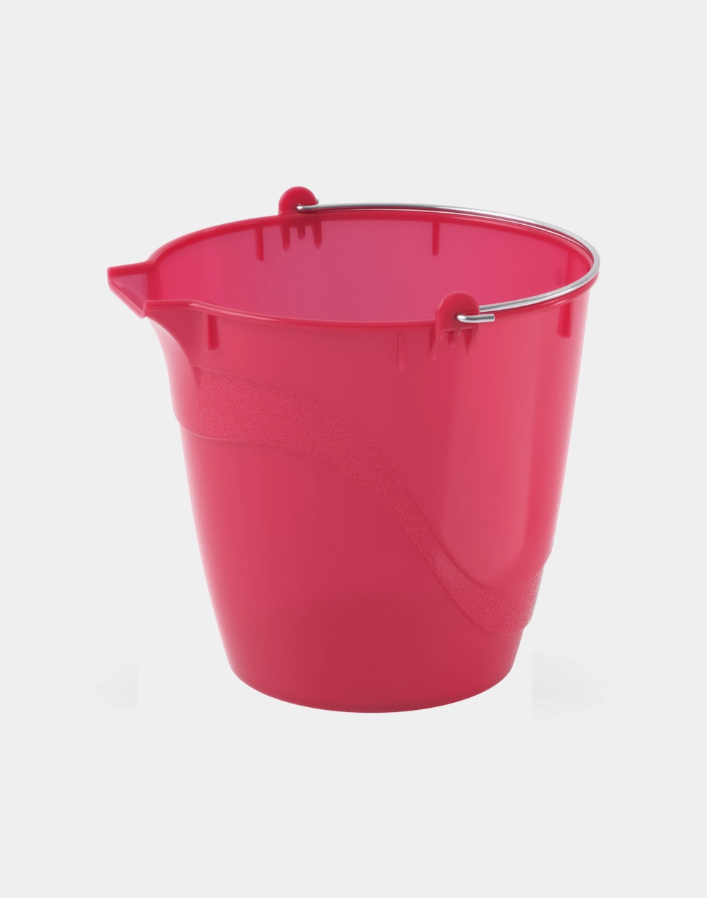 Cubeta Flexible de Plástico 5 L con Pico y Asa Metálica, Uso Rudo, Hecha en México