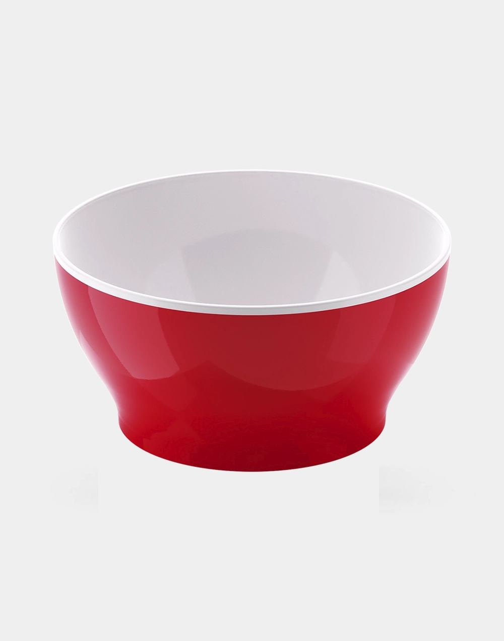 Bowl Grande de Plástico Bi-Color 1 L para Sopas y Ensaladas, Libre de BPA