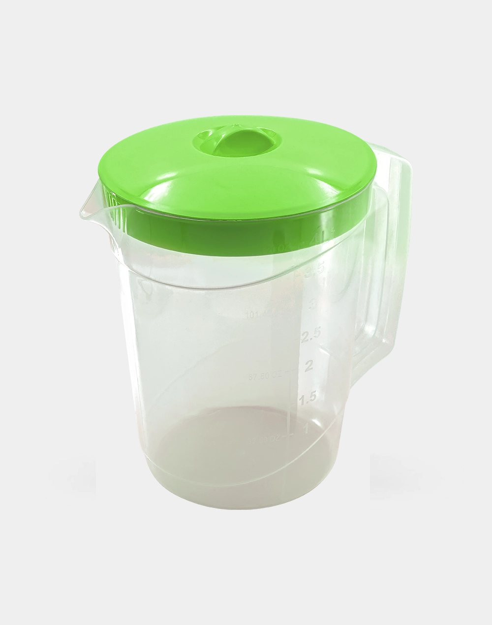 Jarra de Plástico 4 L con Tapa de 3 Posiciones y Graduación, Libre de BPA