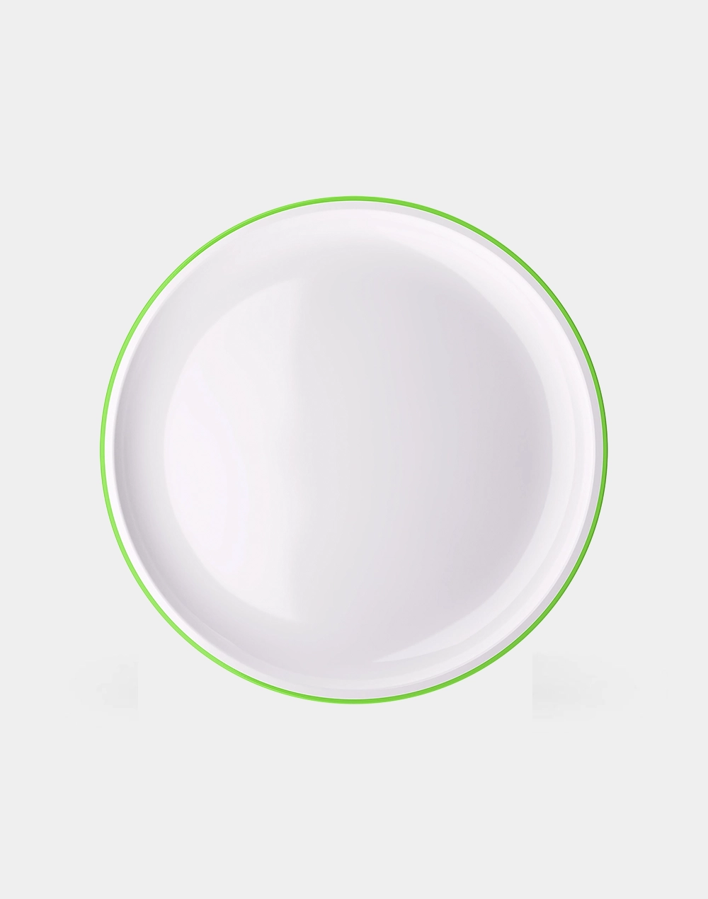 Plato Trinche de Plástico Bi-Color para Comidas y Reuniones, Libre de BPA