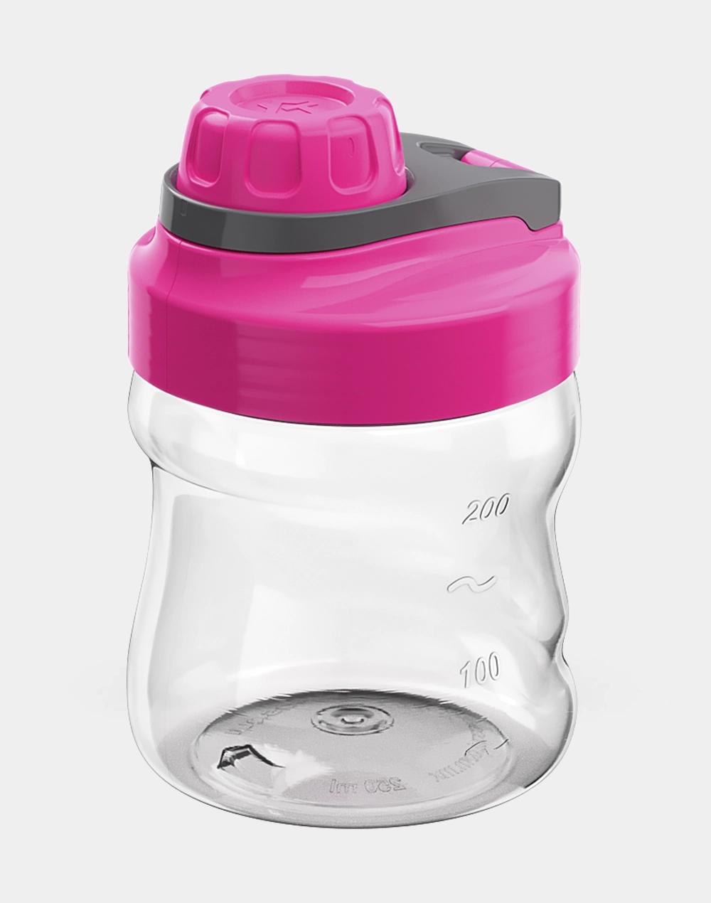 Botella Splash de Plástico 250 ml con Mezclador, Hermética y Libre de BPA